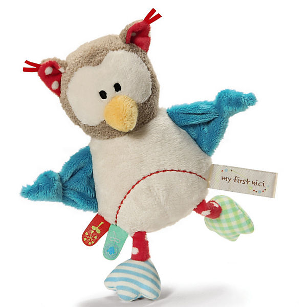 My First NICI 35935 Greifling Eule mit Rassel