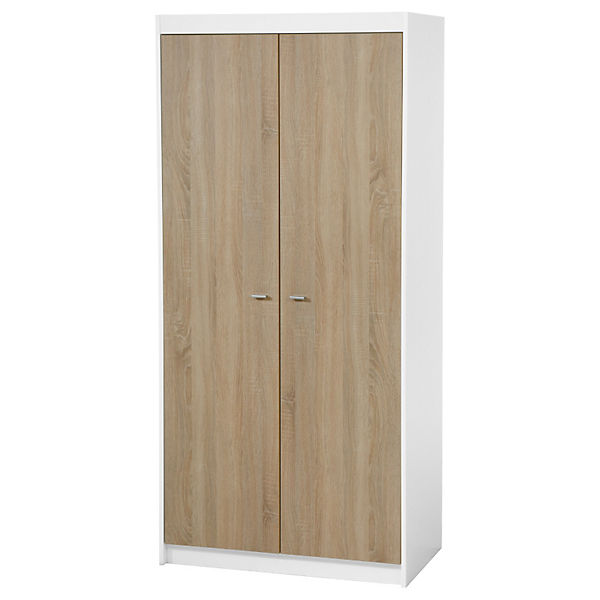 Kleiderschrank 2-türig, Gabriella, Sonoma Eiche/Weiß