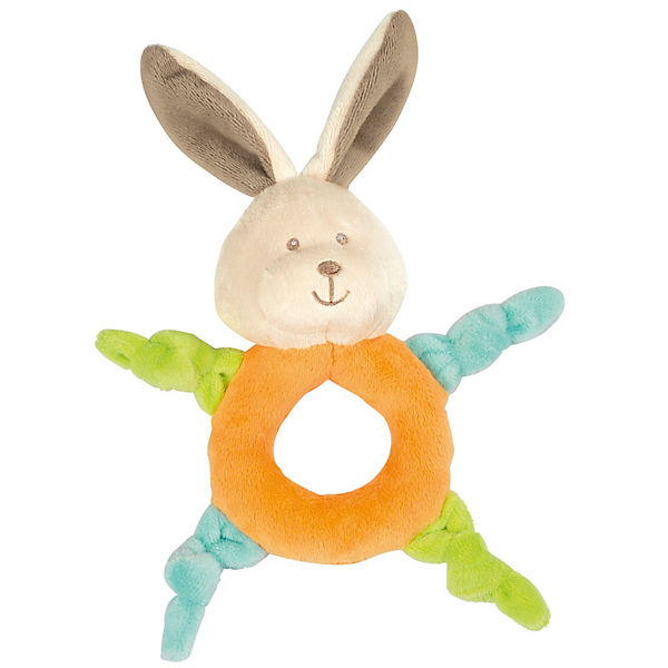 Plüsch-Greifling Hase mit Rassel