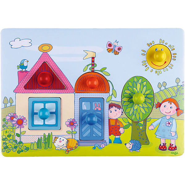 Greifpuzzle im Garten