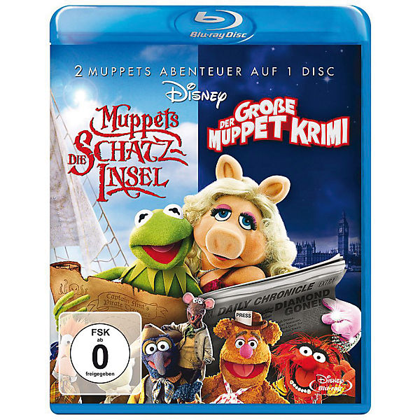 BLU-RAY Der große Muppet Krimi & Muppets - Die Schatzinsel