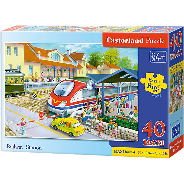 Bodenpuzzle 40 Teile Maxi - Bahnhof