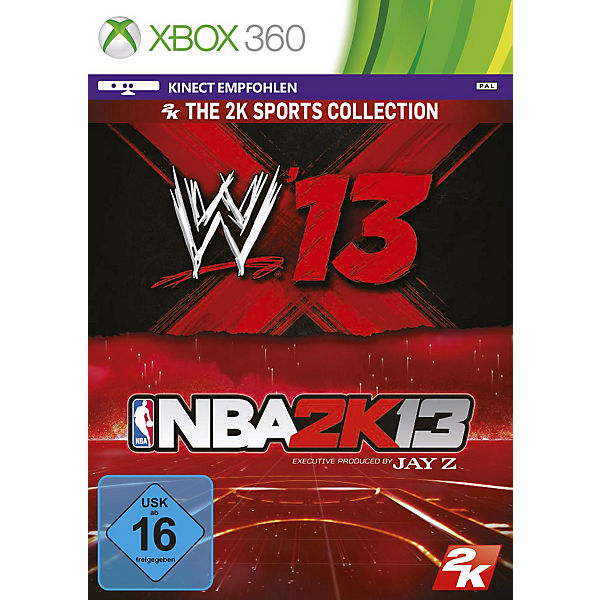 XBOX360 NBA 2K13 & WWE 13