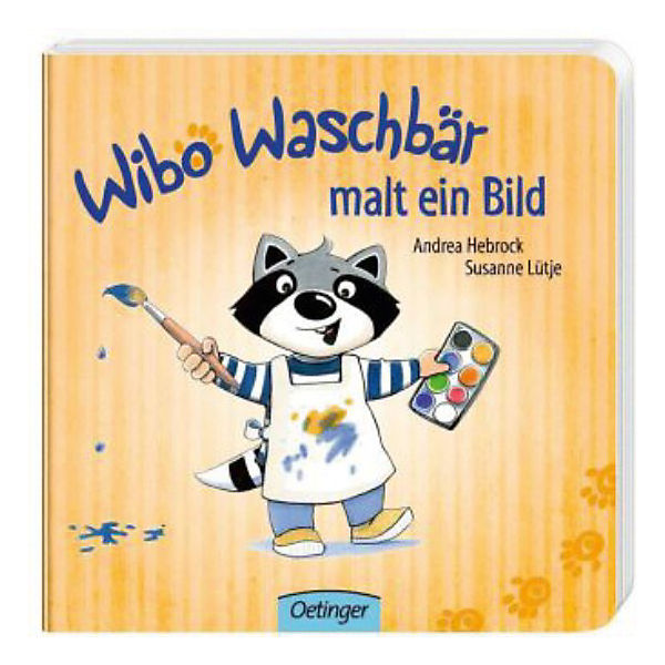 Wibo Waschbär malt ein Bild