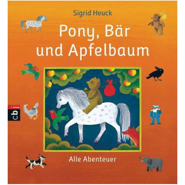 Pony, Bär und Apfelbaum