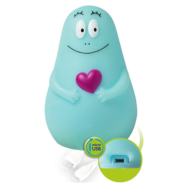 LED Nachtlicht Lumilove Barbapapa USB, blau