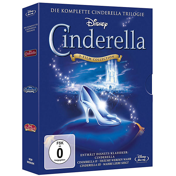 BLU-RAY Disney's - Cinderella - Trilogie