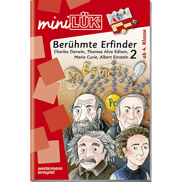 mini LÜK: Berühmte Erfinder 2: Charles Darwin, Thomas Alva Edison, Marie Curie, Albert Einstein, Übungsheft
