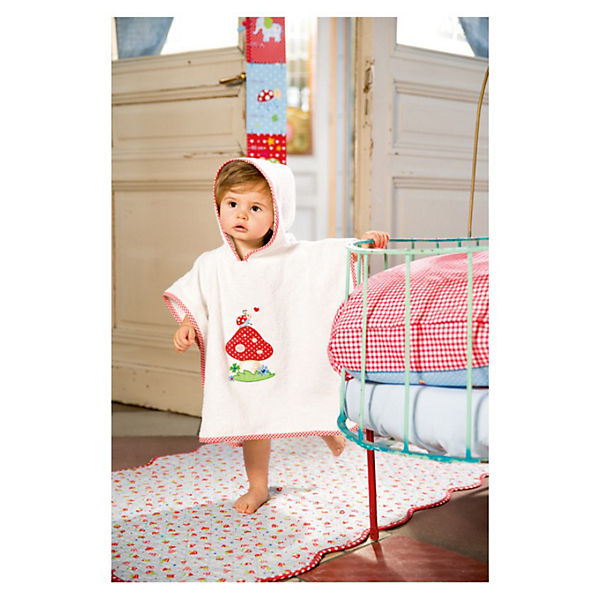 Badeponcho Käfer Baby-Glück, one size , (ca. 55 x 46 cm)