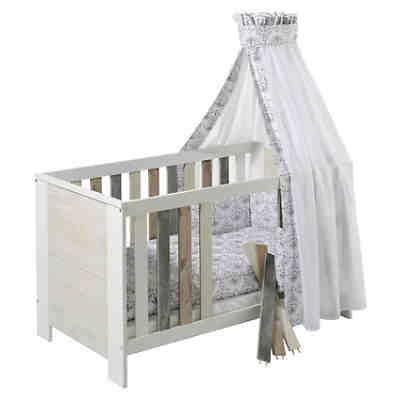 Komplett Kinderzimmer WOODY, 3-tlg. (Kinderbett, Umbauseiten, Wickelkommode und 3-türiger Kleiderschrank) 2