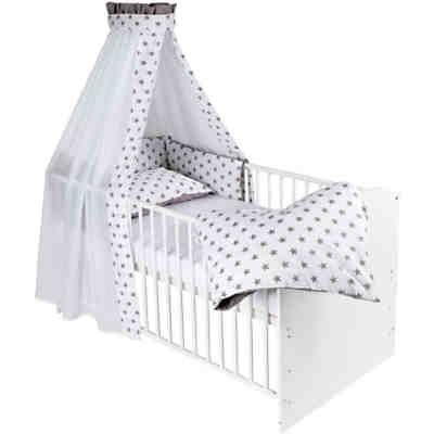 Sparset CLASSIC LINE WEIß, 2-tlg., 70 x 140 cm, weiß, Big Stars grey 2