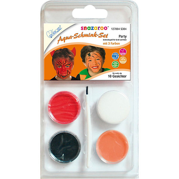 snazaroo Aqua-Schminkset Party, 3 Farben