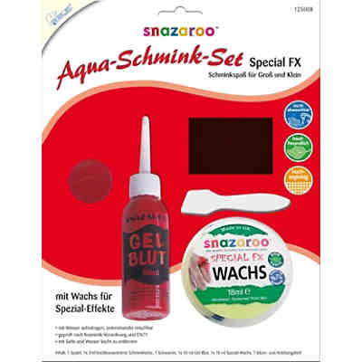 snazaroo Aqua-Schminkset Special FX, Schminkwachs & Filmblut