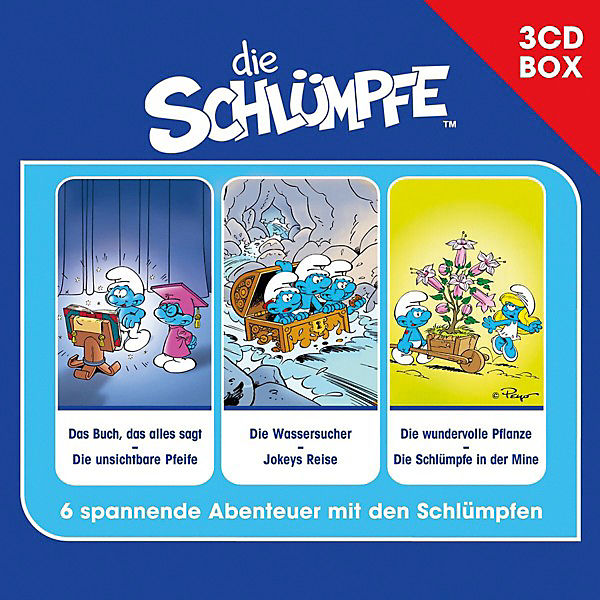 CD Die Schlümpfe - 3er Hörspielbox