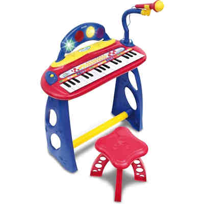 Elektronik Standkeyboard mit 31 Tasten, Mikrofon und Hocker