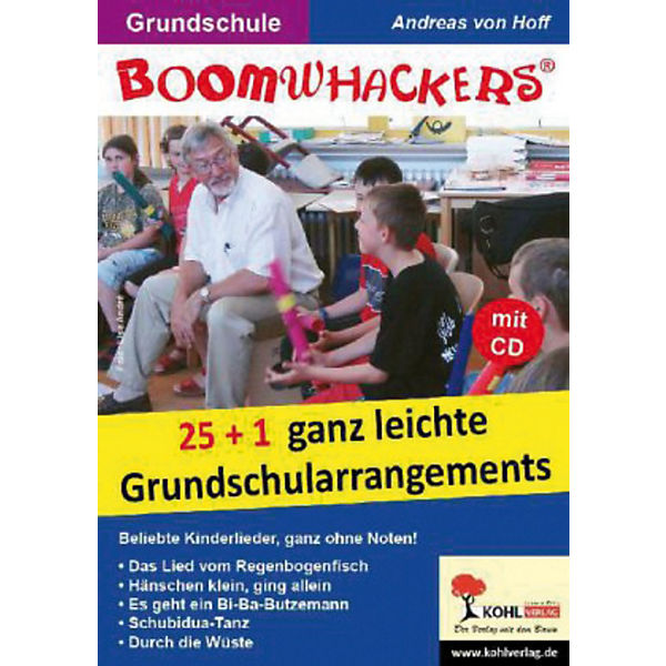 Boomwhackers - 25+1 ganz leichte Grundschularrangements, m. CD-ROM
