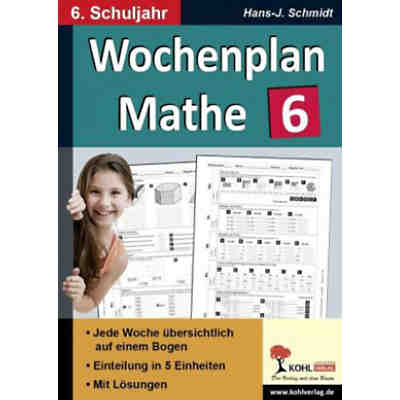 Wochenplan Mathe / 6. Schuljahr