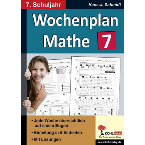 Wochenplan Mathe / 7. Schuljahr