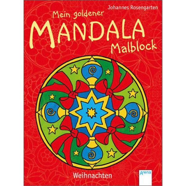 Mein goldener Mandala-Malblock: Weihnachten