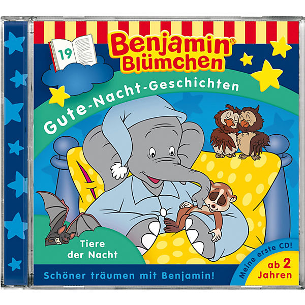 CD Benjamin Blümchen Gute-Nacht-Geschichten 19 - Tiere der Nacht