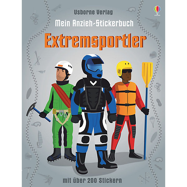 Mein Anzieh-Stickerbuch: Extremsportler