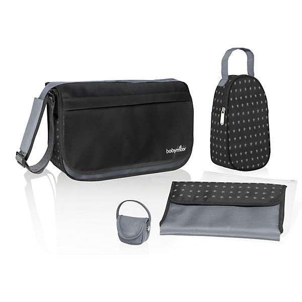 Wickeltasche Messenger schwarz