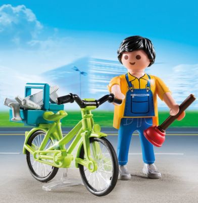 PLAYMOBIL® 4791 Special Plus Handwerker mit Fahrrad