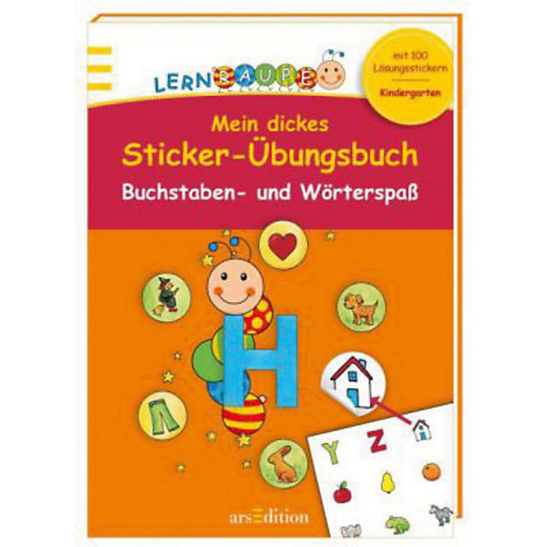 Mein dickes Sticker-Übungsbuch Buchstaben- und Wörterspaß