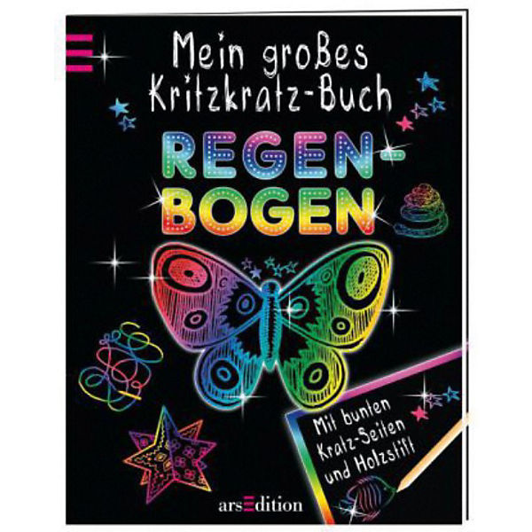 Mein großes Kritzkratz-Buch Regenbogen