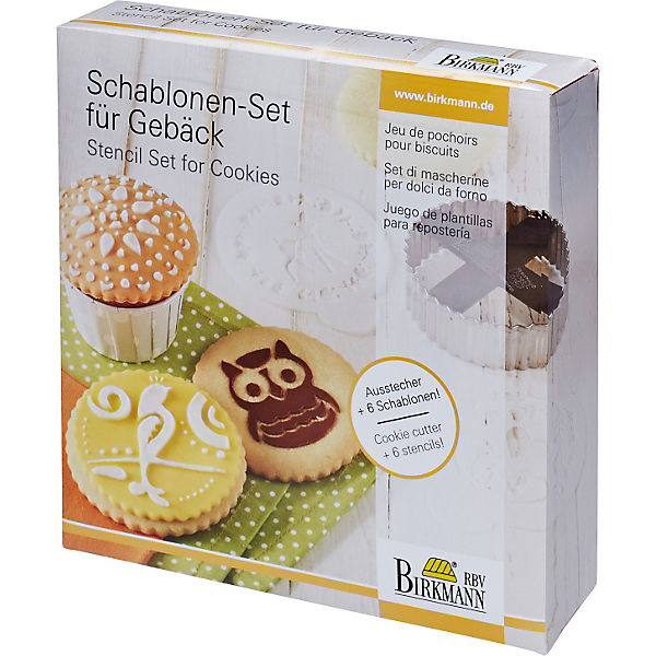 Schablonen-Set für Gebäck Ganzjahr, 7-tlg.