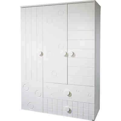 Kleiderschrank CAMBINO PLAY, 3-türig, Weiß