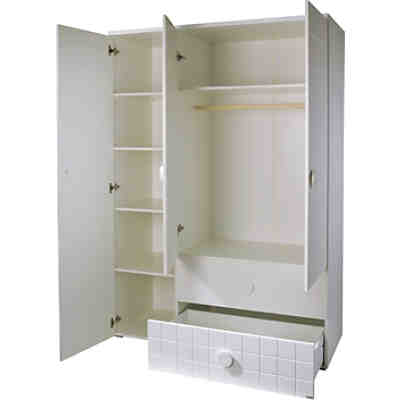Kleiderschrank CAMBINO PLAY, 3-türig, Weiß 2
