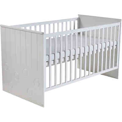 Kinderbett & Wickelkommode (schmal 2-türig) Sparset CAMBINO PLAY, Weiß 2