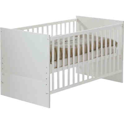 Kinderbett & Wickelkommode (schmal) Sparset MAREN, Weiß 2