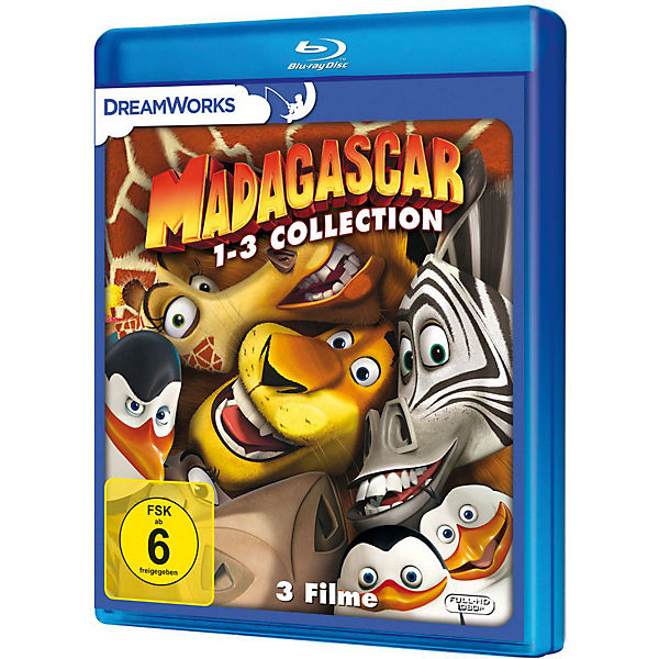 BLU-RAY Madagascar 1-3