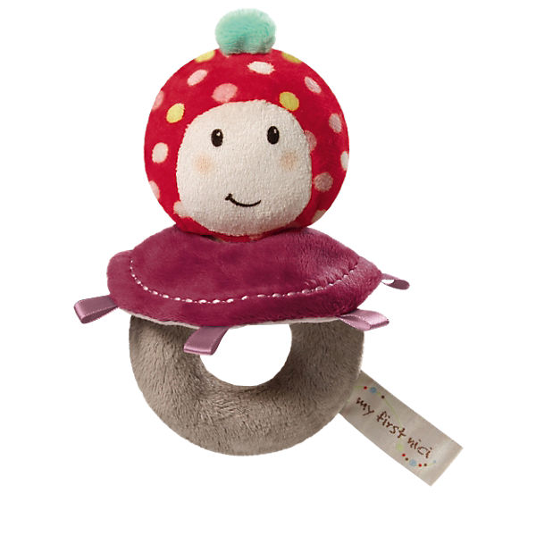 My First NICI 37431 Greifring Fliegenpilz Maila mit Rassel