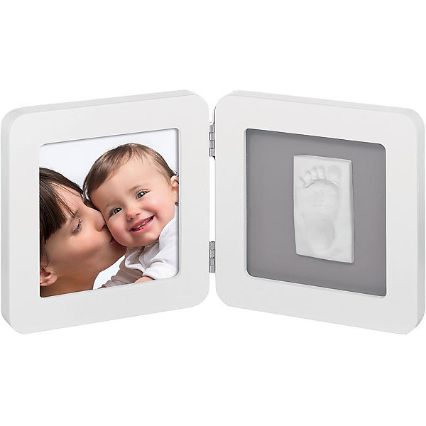 Gipsabdruck Set mit 2-tlg. Bilderrahmen, white/grey