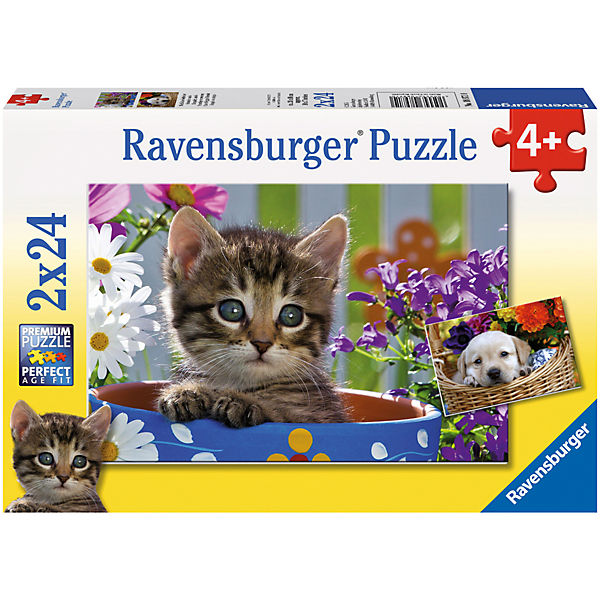 2x24 Teile Niedliche Vierbeiner