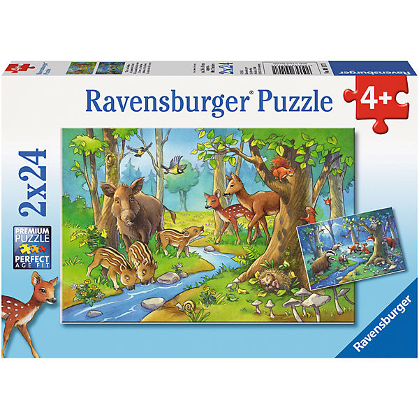 2x24 Teile Tiere des Waldes