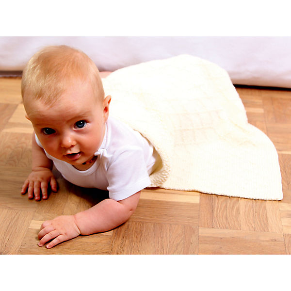 Strickset Babydecke "Wunschkind", creme