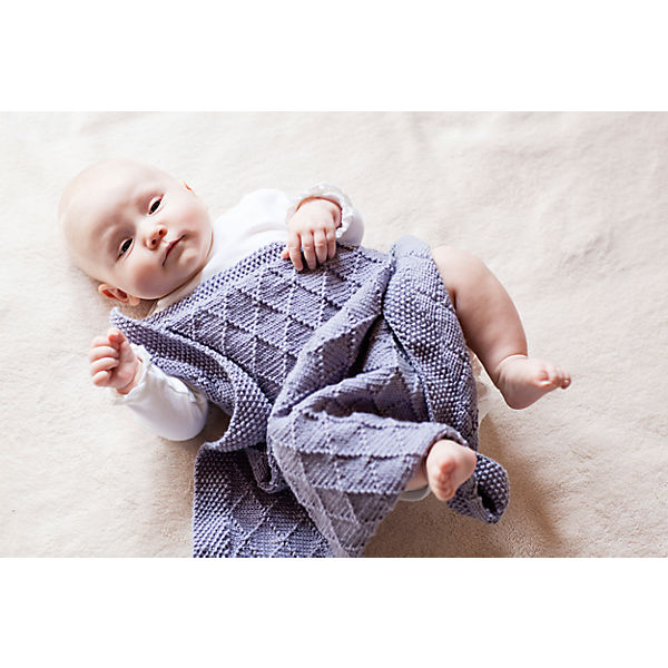 Strickset Babydecke "Wunschkind", mauve