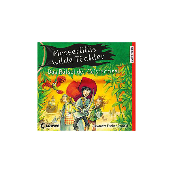 Messerlillis wilde Töchter: Das Rätsel der Geisterinsel, 2 Audio-CDs