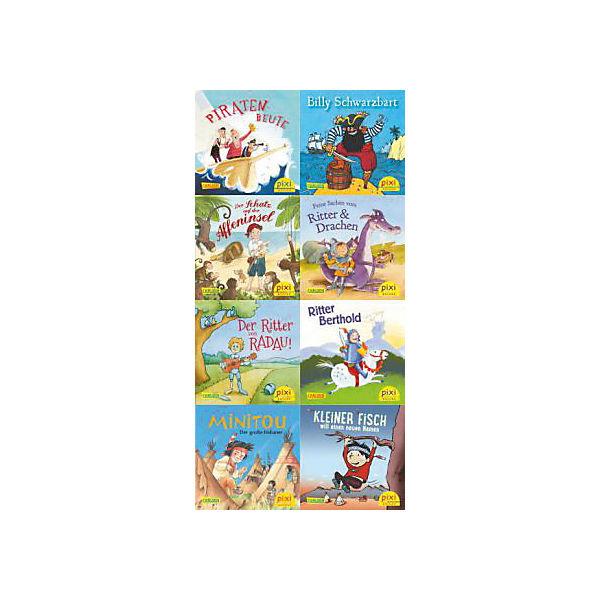 Pixi Bücher: Große Abenteuer für kleine Kerle, Pixi-Buch Serie 229, 8 Hefte
