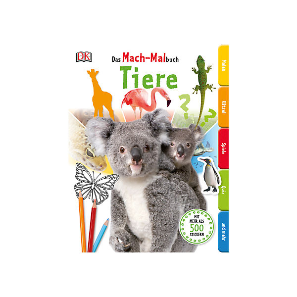 Das Mach-Malbuch: Tiere