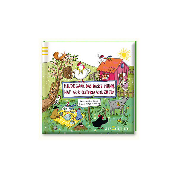 Hildegard, das dicke Huhn, hat vor Ostern viel zu tun