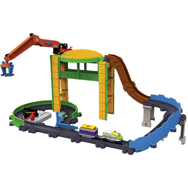 CHUGGINGTON Die Cast Großer Verladehof mit Kran - Spielset