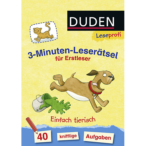 Leseprofi: 3-Minuten-Leserätsel für Erstleser: Einfach tierisch