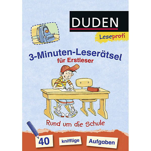 Leseprofi: 3-Minuten-Leserätsel für Erstleser: Rund um die Schule