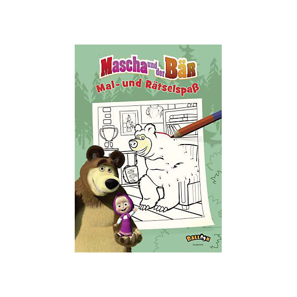 Mascha und der Bär - Mal- und Rätselspaß
