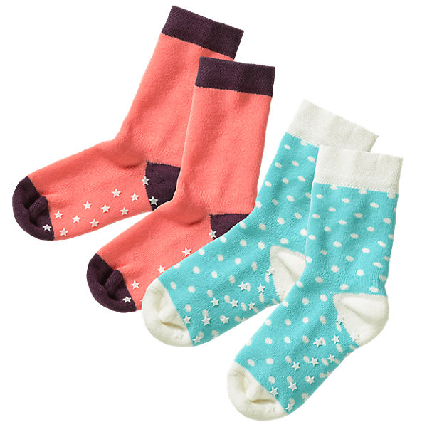KIDIVIO Baby Krabbelsöckchen Doppelpack für Mädchen